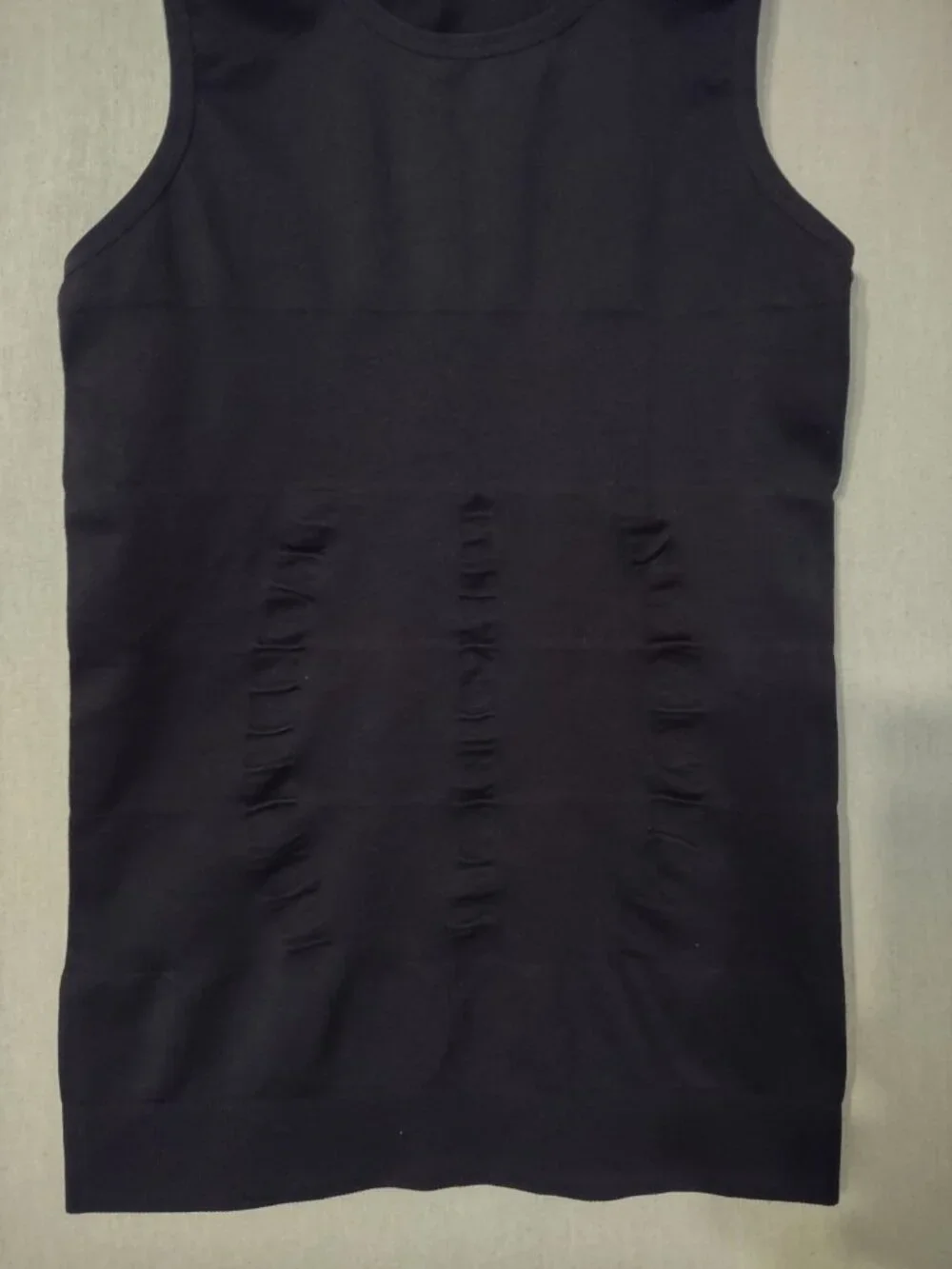 Compression Tank Top Mens Small Black Undershirt Muscle Slimming Body Shaper Gym